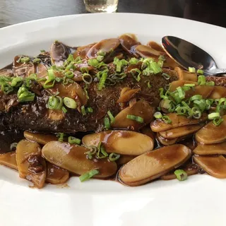 Braised Yellowtail Fish Ricecake