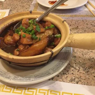 Chicken and Eggplant Clay Pot