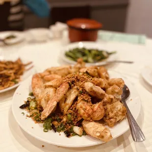 a plate of food on a table