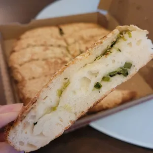 Close up of Green Onion Pancake