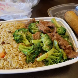 beef and broccoli combo