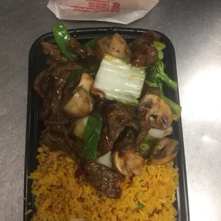 Beef w mixed vegetables