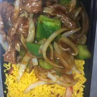 Paper steak w onion