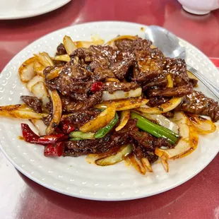 Mongolian Beef Lunch Special.
