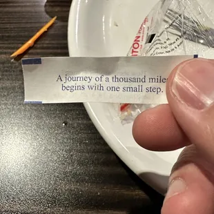 My fortune cookie