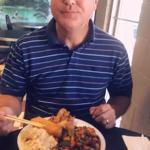 My handsome dinner date