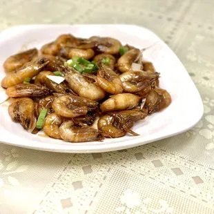 new dish：shanghainese shrimp in soy sauce