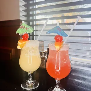 Pina Colada and a Mai Tai