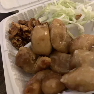 Honey walnut shrimp .. best it's ever been tonight