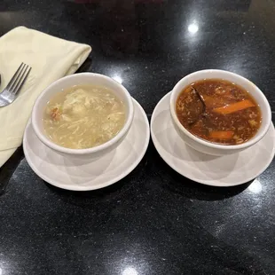 Egg Drop &amp; Hot Sour Soup