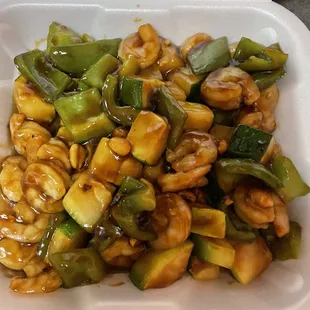 Kung Po Shrimp*shrimp was almost mushy it was weird.