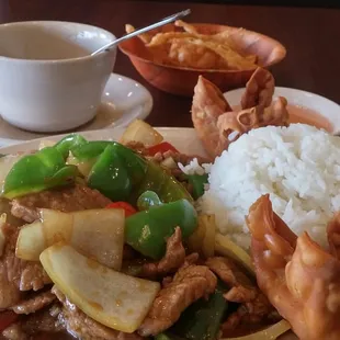 Pepper steak.  Tender and flavorful