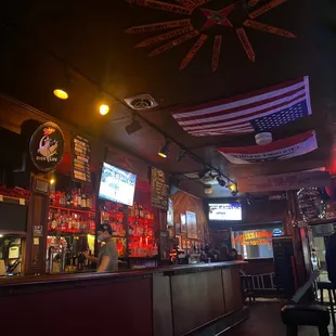 a view of the bar area