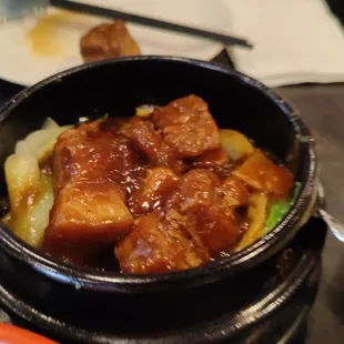 Red braised pork belly