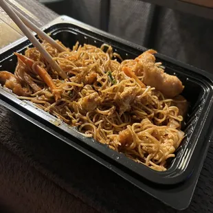 Singapore noodles (supposedly)