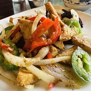 Salt and pepper Hot And Spicy Diced Tofu