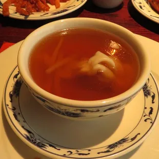 one wonton cup of soup