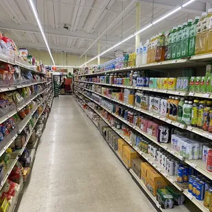a supermarket aisle