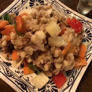 Sweet and Sour Pork with sauce on the side