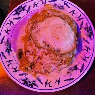 Kimchi Fried Rice with cheese