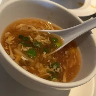 Hot and sour soup. So yummy!