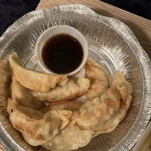 Dumplings, fried (also come steamed)