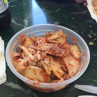 House made Kimchi - very nice with a good heat level.