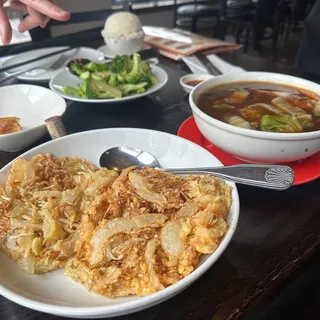 774c. Vegetables Egg Foo Young