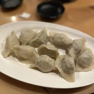 Pork and Pork &amp; Chive Dumplings (Boiled) (10)