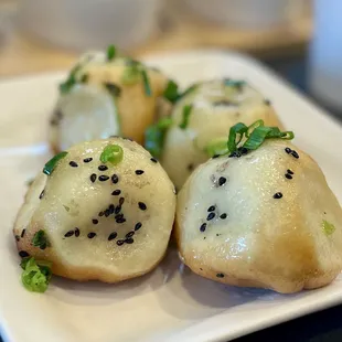 Pan fried Xiao Kong Bao (soup dumpling)