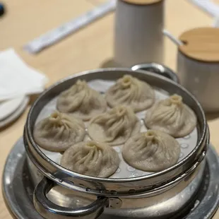 Traditional Shanghai steamed pork dumplings