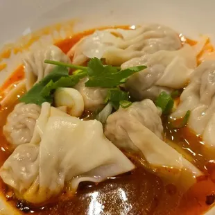 Spicy Wonton in Chili Oil Sauce
