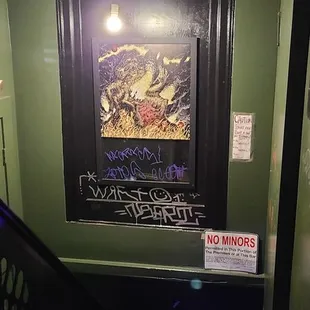 the entrance to a subway station