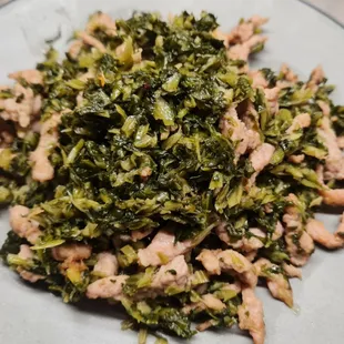W3. Stir Fried Shredded Pork w Shu Choy