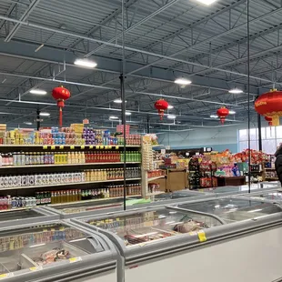 the inside of a grocery store