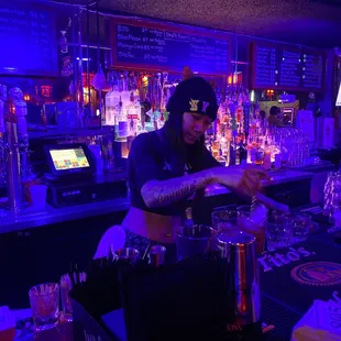 The dab queen fixing up your fave drinks