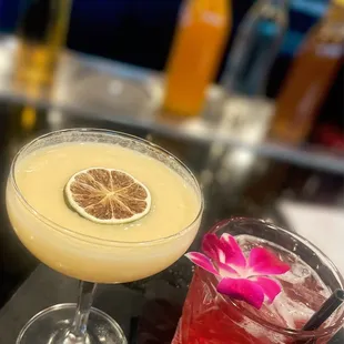 Two of their seasonal cocktails