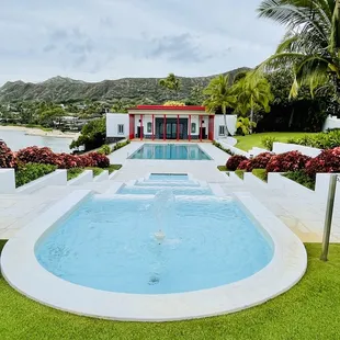 Swimming pool and play house
