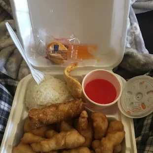 Yummy!! Sweet and sour chicken!! Delivery is on point!