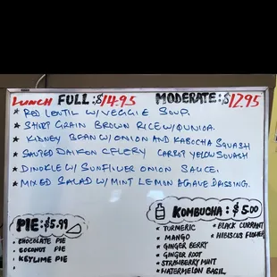 Menu 5/21/2022. Menu items does change, you can check their website for updates