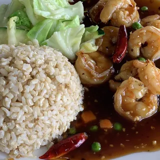 Szechuan Prawns Lunch