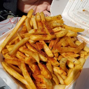 Fries with old bay seasoning