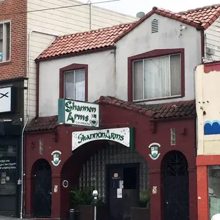 the front of the restaurant