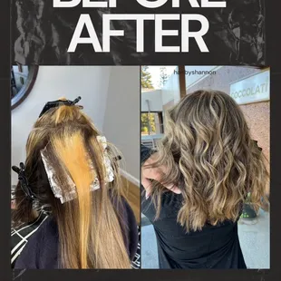 Hi this was a great transformation!!!! I would love to book your appointment now!