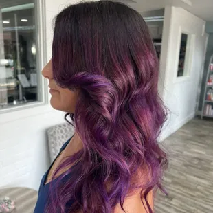 Direct dye vibrant purple