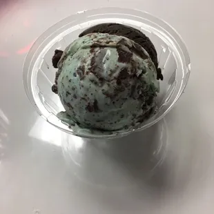 Grasshopper pie mint ice cream