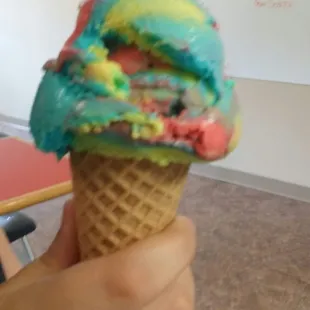 Superhero, on sugar cone $2 with PAT Connectcard. Yummy!