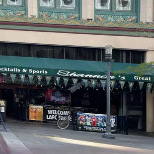the front of the restaurant