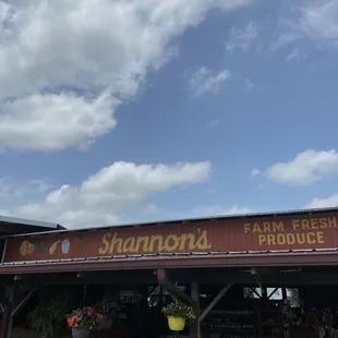 Inside the flower section looking back at the front of the building.