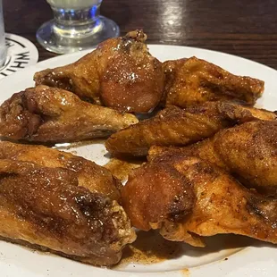 Wings (1/2 honey old bay &amp; 1/2 old bay hot buffalo)